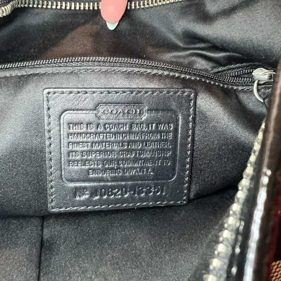 COACH Black Jacguard Signature Soho Boho Shoulder Bag 🖤 - Picture 9 of 11